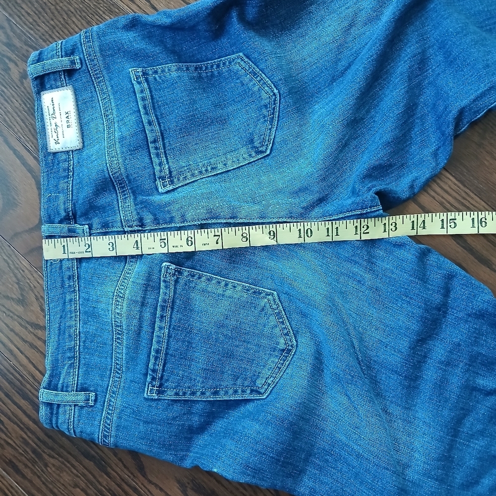 Brax Vintage Denim Embroidered Women Jeans 28 - Picture 8 of 9